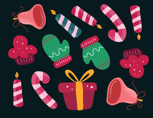merry christmas vector background design