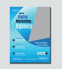 Creative digital marketing expert social media flyer template. Ideal for promoting SEO, branding, online advertising, business growth, and marketing services. Clean, modern, and professional design.