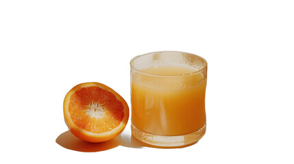 Refreshing orange juice drink on a sunlit table relaxing home environment still life photography