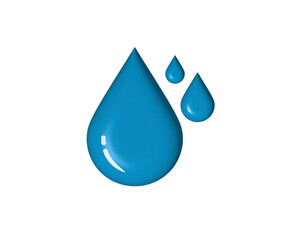 3d water drops 