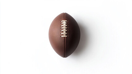 American football ball isolated on white background