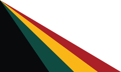 Abstract geometric background with black, green, yellow, and red diagonal stripes on a white backdrop, ideal for modern design, posters, and creative layouts.