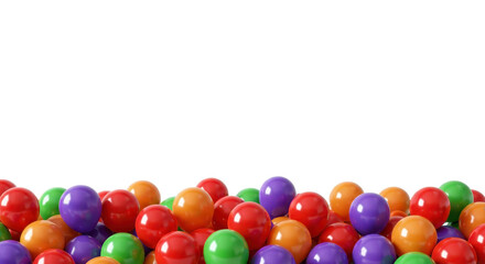 Obraz premium Colorful balloons banner border cut out