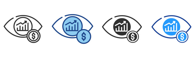 Vision Icon Multiple Style Vector Collection 