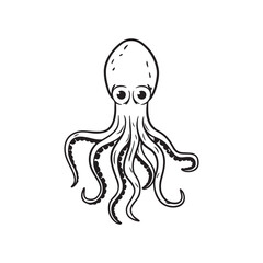 vector illustration of octopus