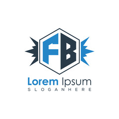 Modern Latter Luxury Monogram Logo with Royal Crown and Polygon Frame
