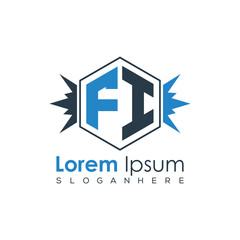 Modern Latter Luxury Monogram Logo with Royal Crown and Polygon Frame
