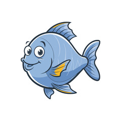 cartoon fish vector illustration