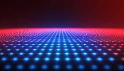 Abstract glowing digital floor