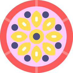 Fototapeta premium Mandala Flat Icon