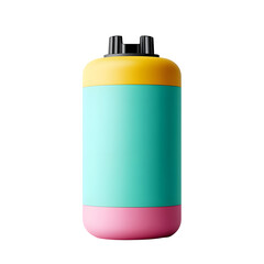 Minimalist Pastel Battery Cell