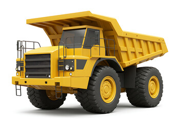 Powerful Yellow Articulated Dump Truck