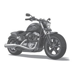 Fototapeta premium motorcycle isolated on white background