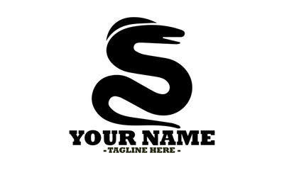 Obraz premium illustration ribbon eel vector design, elegant ribbon eel Vector, ribbon eel logo icon and ribbon eel logo design template