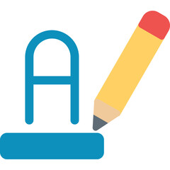 Text Highlight Color Flat Icon