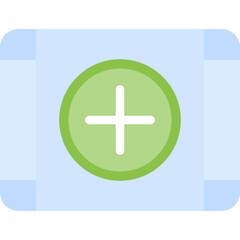 Fototapeta premium Hospital Sign Flat Icon