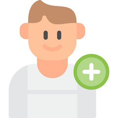 Hospital Patient Flat Icon