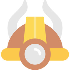 Viking Hat Flat Icon