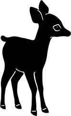 silhouette of a deer transfer background. vector illustration