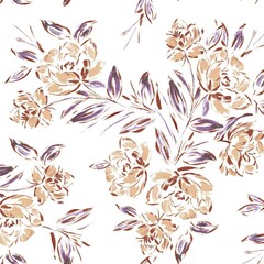 Fototapeta premium digital allover seamless pattern for kurti garment fabric design ready to print
