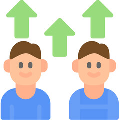 Leadership Development Flat Icon