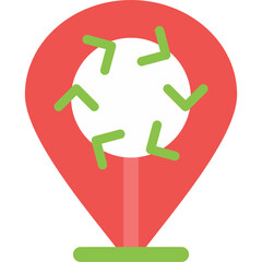 Location Update Icon Flat Icon