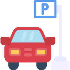 Parking Spot Flat Icon