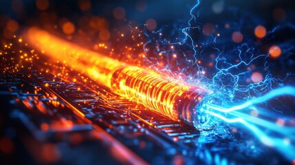 Clash of Elements: A Digital Energy Surge