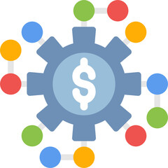 Business Model Flat Icon