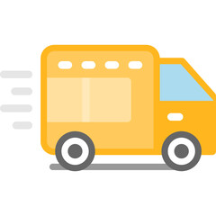 Naklejka premium Van Flat Icon