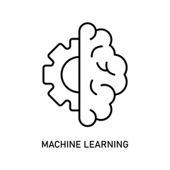 Icon a machine learning, isolated against a clean background.