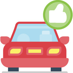 Taxi Feedback Flat Icon