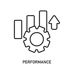Icon a performance, isolated against a clean background.