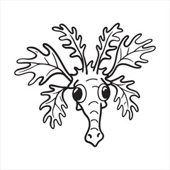 Camouflaged Leafy Sea Dragon in Ocean Depths