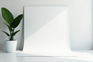 Clean, bright white backdrop ideal for product photography, design, display