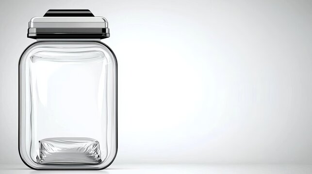 World Food Safety Day Empty glass jar with a lid on a clean surface. World Food Safety Day - Powered by Adobe