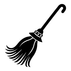 Download Halloween Witch Broom Svg File For Design.