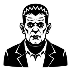 Download Frankenstein Halloween Icon Silhouette - Svg File For Design.