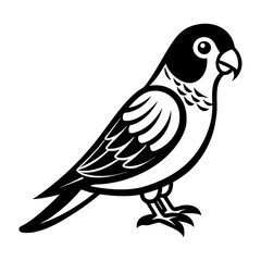 Fototapeta premium Download Lovebird Vector Svg File For Design.