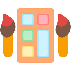 Watercolors Flat Icon