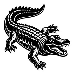 Download Alligator Vector Illustration Svg File For Design.