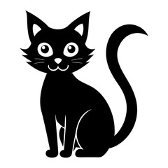Download Vector Halloween Cat  Svg File For Design.