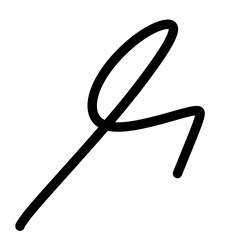 Signature Silhouette Icon