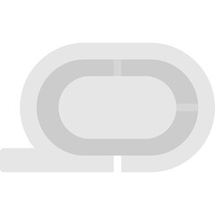 Running Track Flat Icon