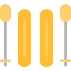 Jet Skiing Flat Icon