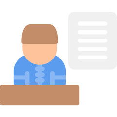 Job Coaching Flat Icon