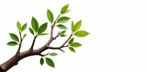 Long Wooden Garden Branches on White Background, growth, branch