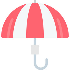 Summer Umbrella Flat Icon