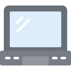 Gaming Laptop Flat Icon