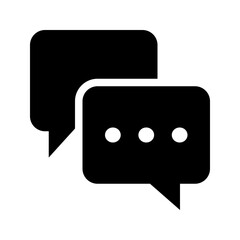 Chat Discussion. Group Talk. Community Dialog. Vector Icon